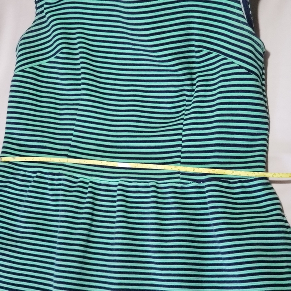 🏷Merona Striped dress blue and green - Picture 5 of 8